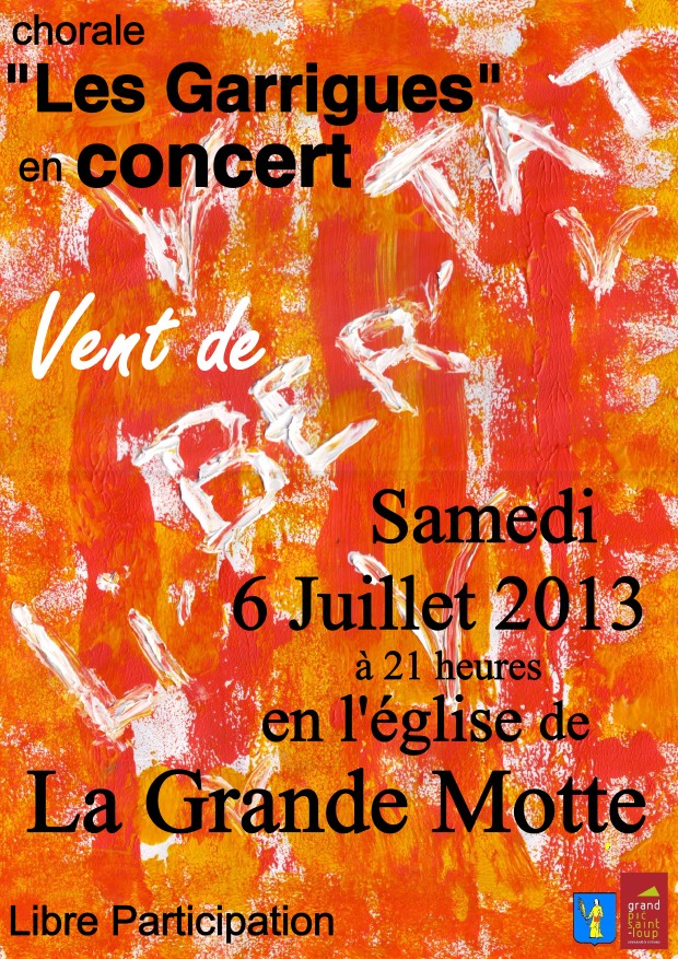 Concert à la Grande Motte 6 Juillet 2013